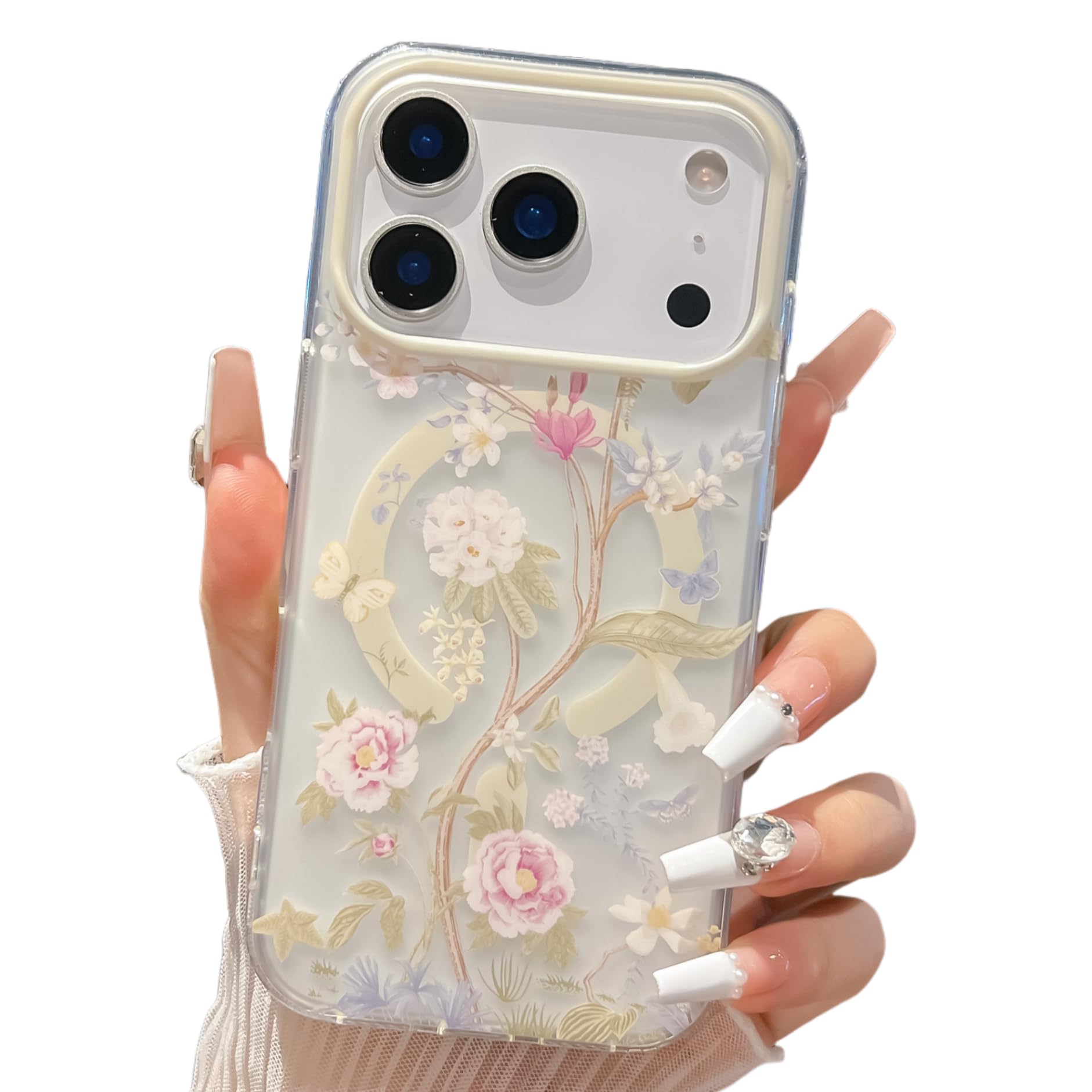 Amazon.co.jp: CrazyLemon iPhone 17 Pro Max 用 ケース 可愛い 花柄