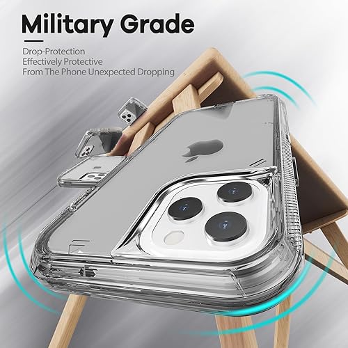 Miniatura 2 de ORIbox - Funda compatible con iPhone 13 Pro Max y 12 Pro Max, resistente a los golpes, anticaídas, transparente