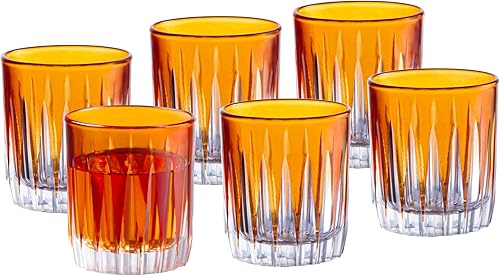 Miniatura 9 de Barski Copa de vino  Copas de vino  Vino tinto  Vino blanco  Ámbar  Copa de agua  Copas de tallo  Juego de 6 copas  Vidrio similar al cristal  10