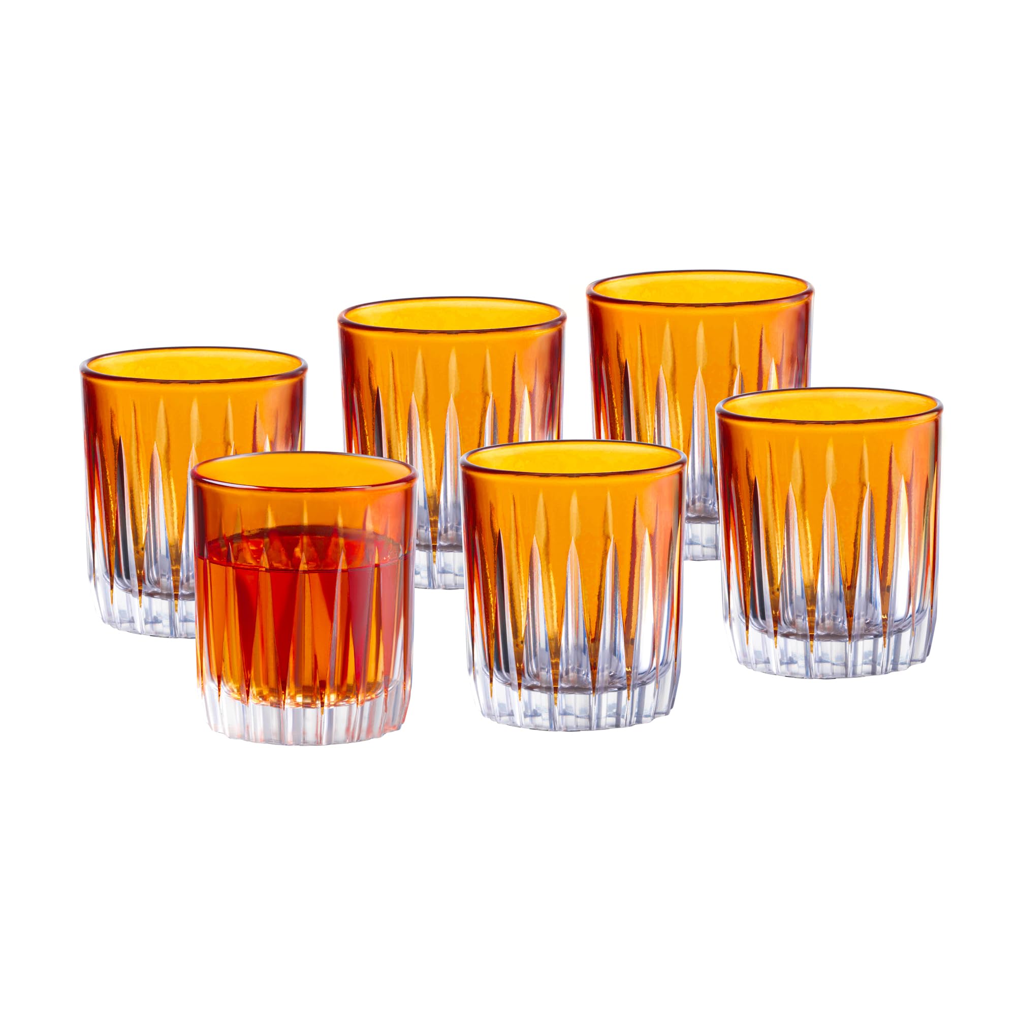 Verres à shot ambrés Barski lot de 6 pour vodka et whisky