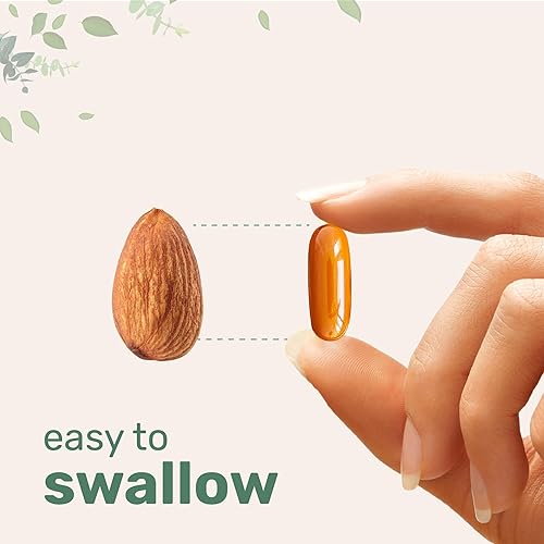 Miniatura 6 de Suplemento de curcumina de cúrcuma con pimienta negra y jengibre 3,000 mg, cápsulas blandas de aceite 300 MCT, 95% curcuminoides, alta absorción,