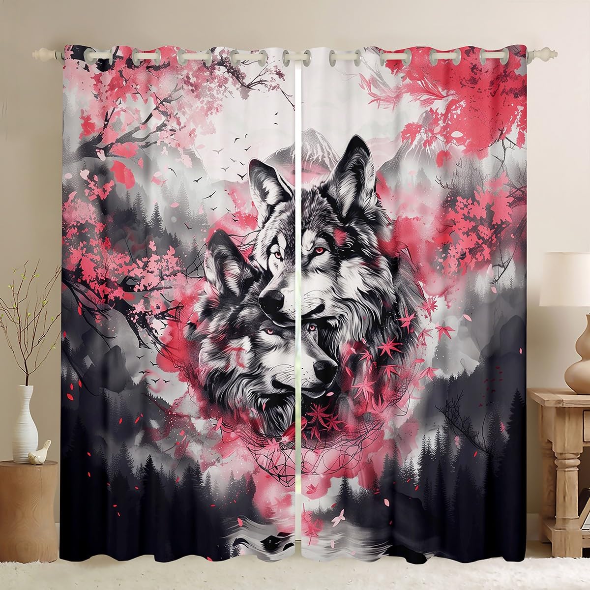 Rideaux loup et paysage sauvage pour transformer votre maison en un refuge