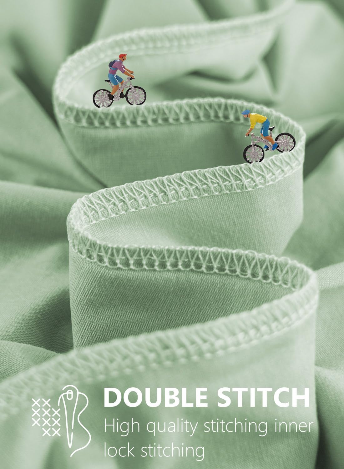 Meiz Pregnancy Pillow Cover, Rayon Cover from Bamboo, U Shaped Pregnancy Pillow Cover, Cooling Maternity Pillow Cover for 55" x 31" Pregnancy Pillows, Sage Green