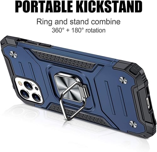 Miniatura 35 de JAME Funda para iPhone 12 Pro Max con protectores de pantalla, 2 unidades, protección contra caídas de grado militar, fundas protectoras