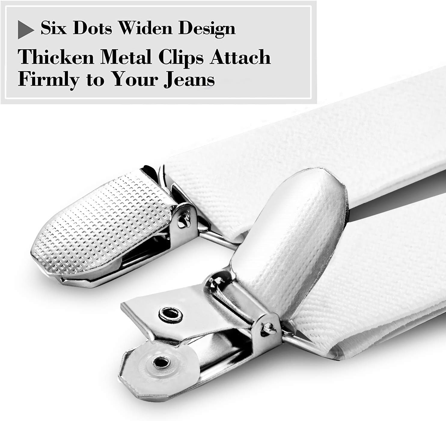 habibee Suspenders and Bow Tie Set for Men, Adjustable Elastic Braces with Y-Back, Diverse Colors, Strong Clips