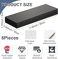 Vista 2 de Newwiee Paquete de 8 Protectores de Pared de Garaje, Parachoques de Garaje para Estacionamiento de Automóvil Protector de Pared Anticolisión