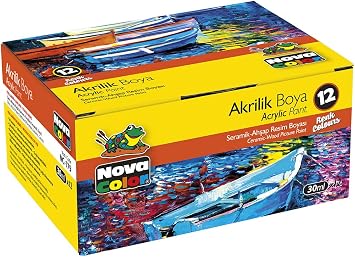 Nova Color NC-179 Akrilik Boya Takımı-12'Li