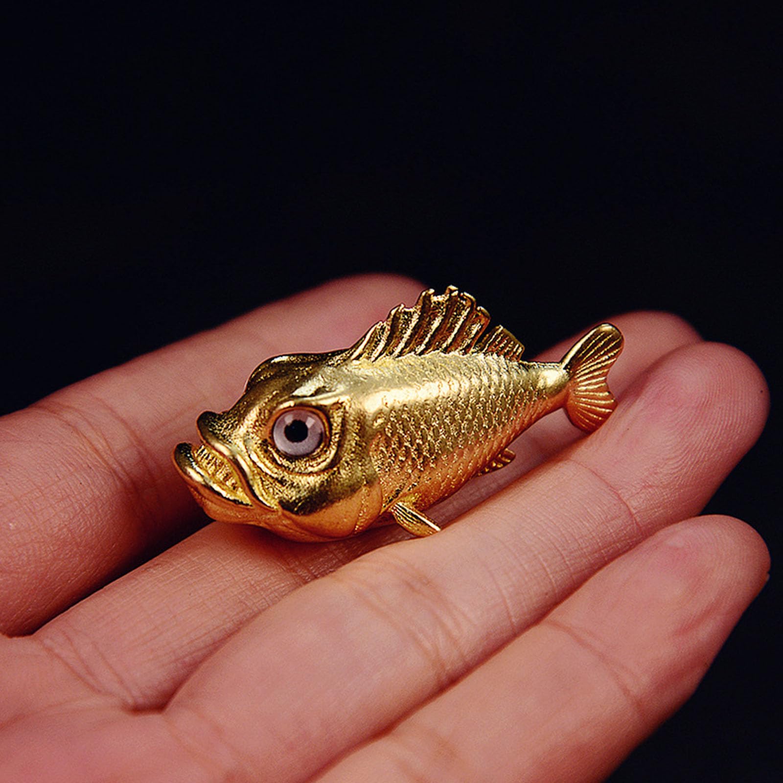 Amazon.co.jp: Obotsnoi アンティーク 銅 魚 彫刻 海の生き物 像