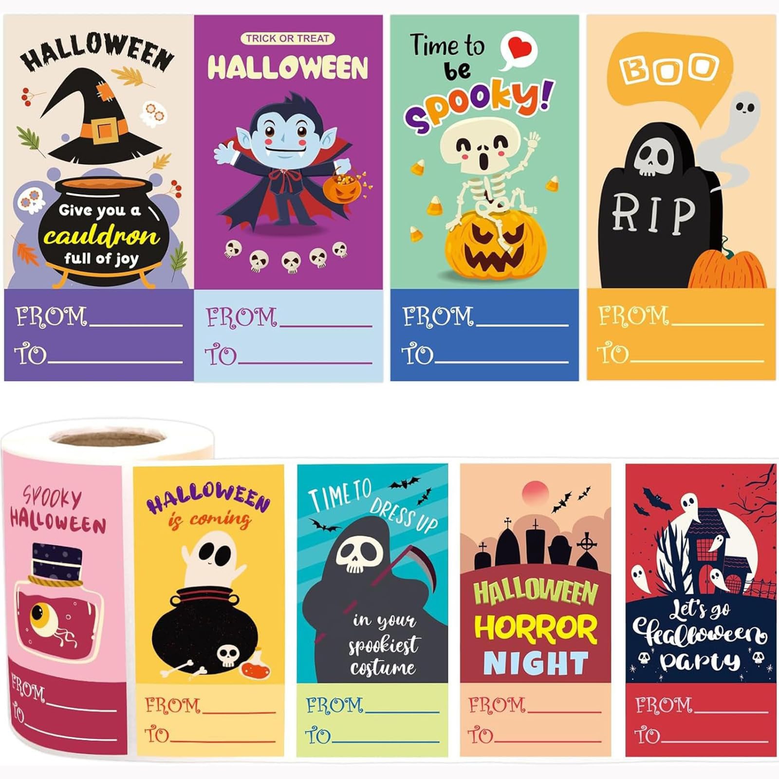 300 Pcs Pumpkins Sticker Halloween Sticker Scrapbook Reward Decorative for Projects Pumpkins Labels