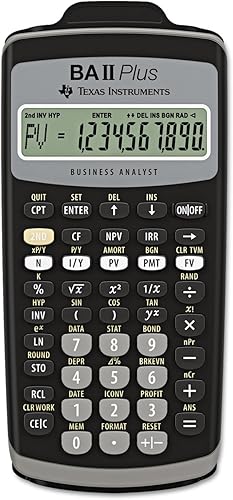 Texas Instruments baiiplusbaiiplus calculadora financiera 10dígitos lcd-texbaiiplus