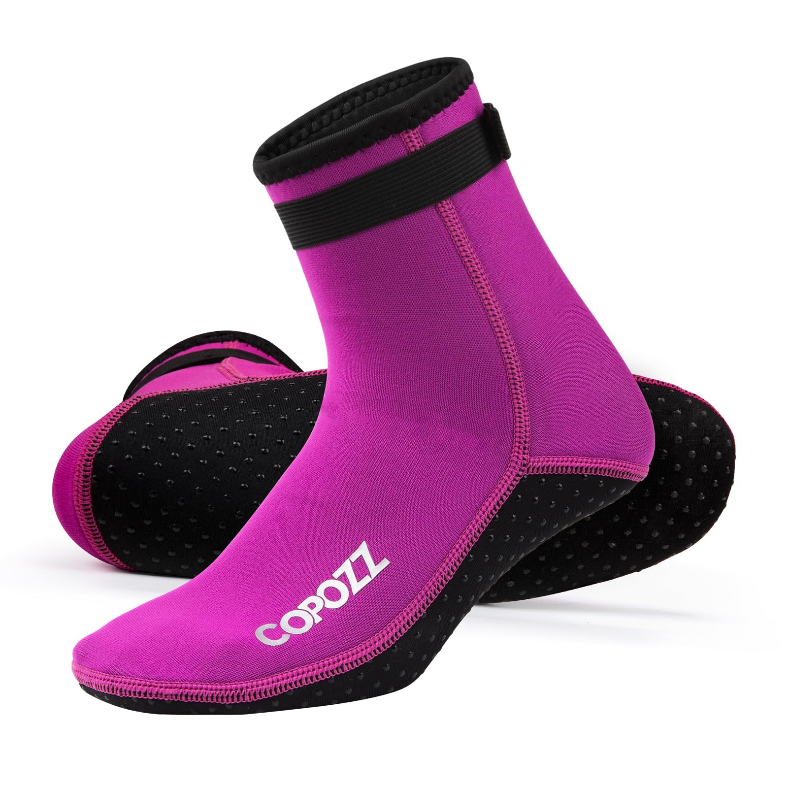 COPOZZ 3mm Tauchsocken Neoprensocken für Erwachsene Damen Herren, Dicke Tauchsocken Wassersport Schwimmen Socken für Schwimmen, Schnorcheln, Segeln, Surfen Wassersport