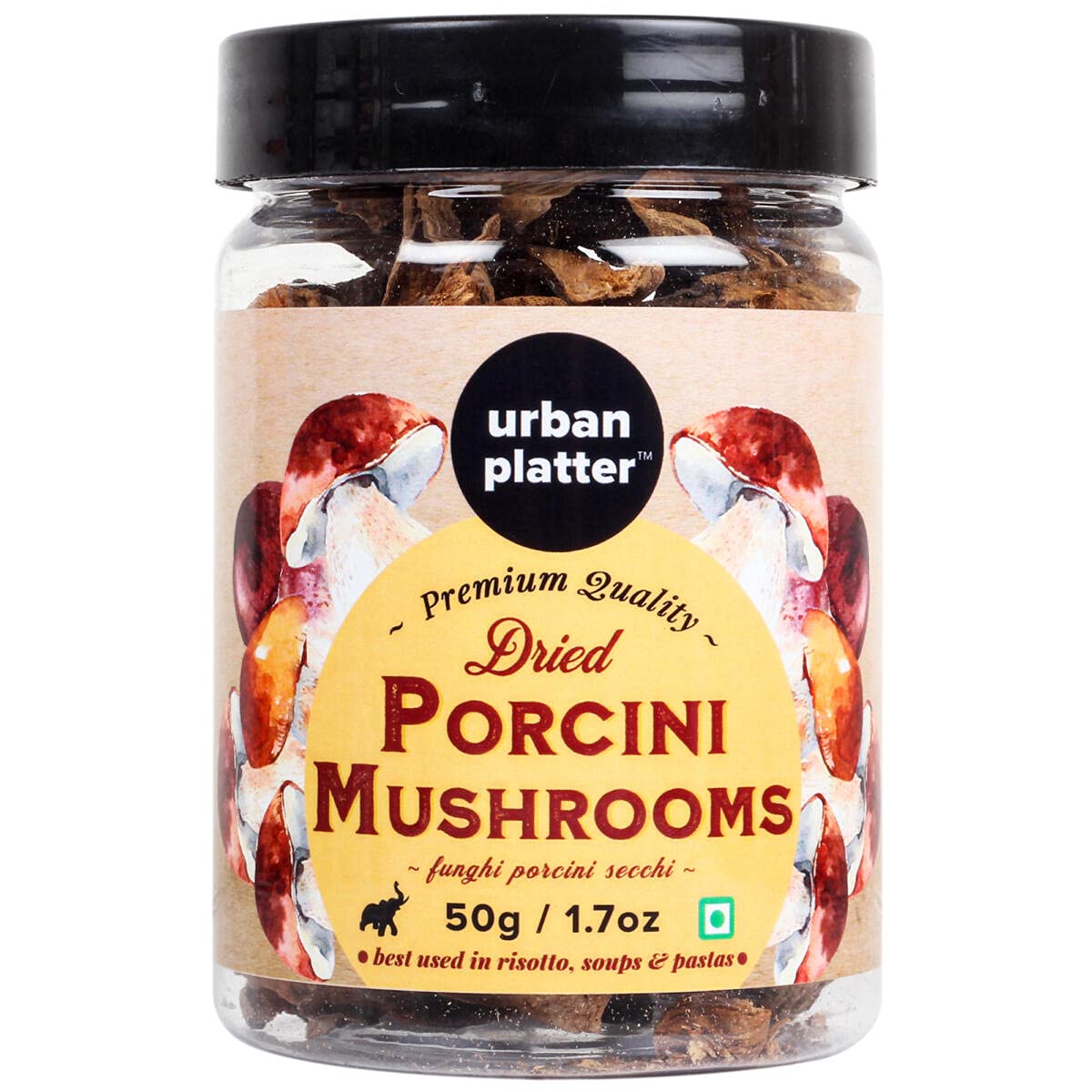 Urban Platter Dried Italian Porcini Mushrooms, 50g [All Natural, Sun-Dried, Funghi Porcini Secchi] (B07LH241NQ) Amazon Price History, Amazon Price Tracker