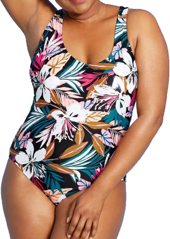 Kona Sol Women's Twist-Back Medium Coverage One Piece Swimsuit -