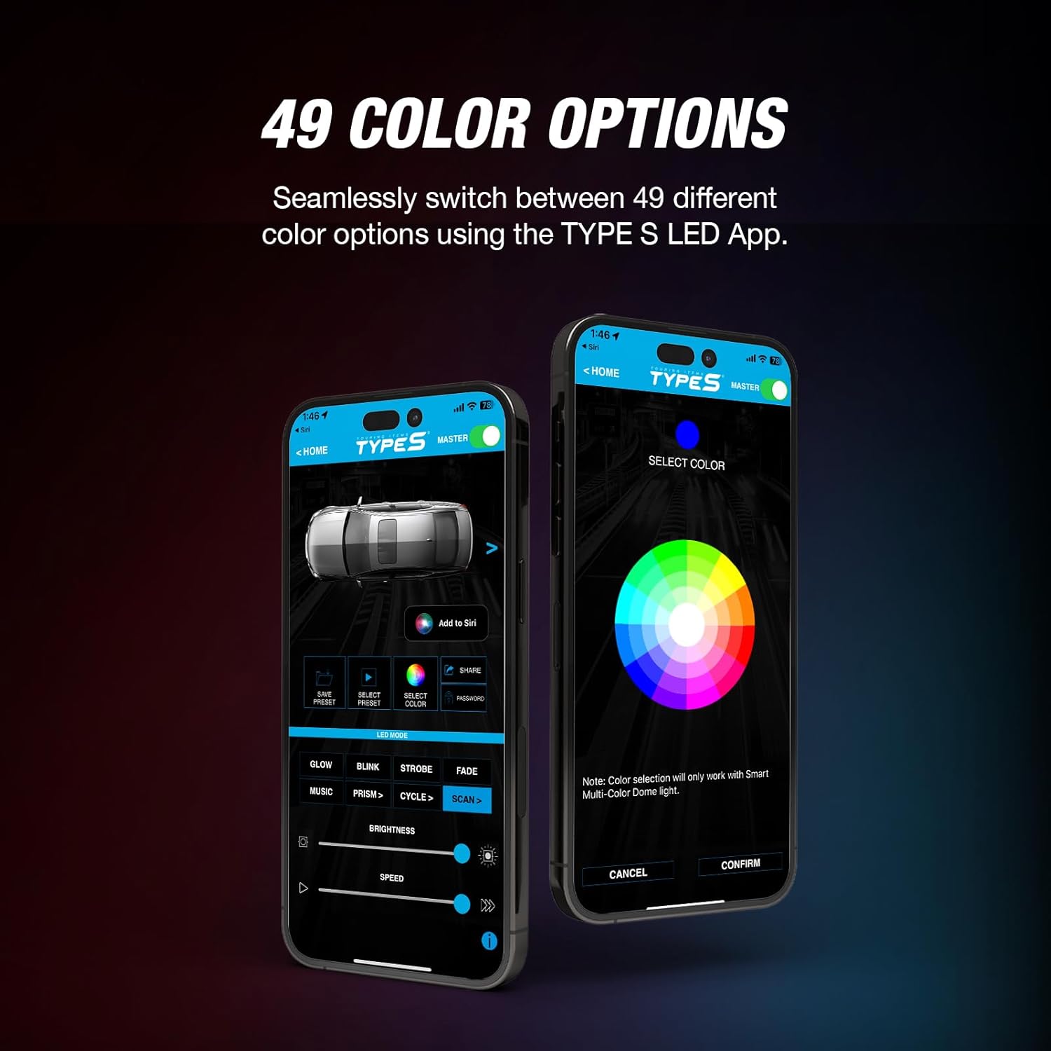 Type S | Automotive Neon Accent Light Kits, Formula Drift Pro Series Smart LED Exterior Lighting Kit with App Control, Professional Grade Car Lights Underglow Kit for Care, 4 Mulitcolor RGB Strips : Automotive