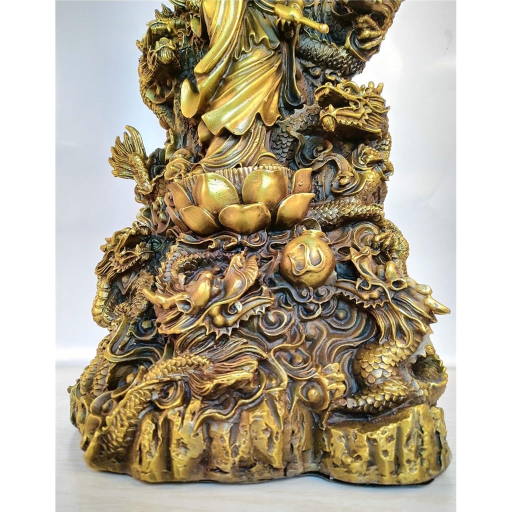 Posąg Buddy do wnętrz Mosiądz Joga Dekoracja do domu Kult Medytacja Pokój Bodhisattwa Statua Zen Ozdoby Dekoracyjne Ornamenty Medytująca Figurka Buddy Rzeźba