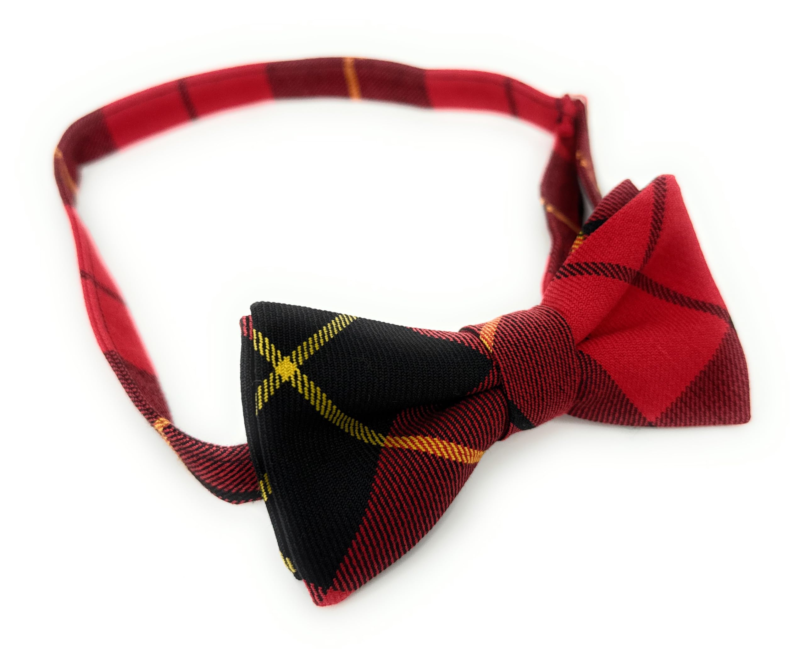 Tartan Tweeds Men's Wallace Pre-Tied Easy Wear Tartan Tux Bow Tie, Formal Neck Bowtie For Party, Wedding, Dinner (Wallace)