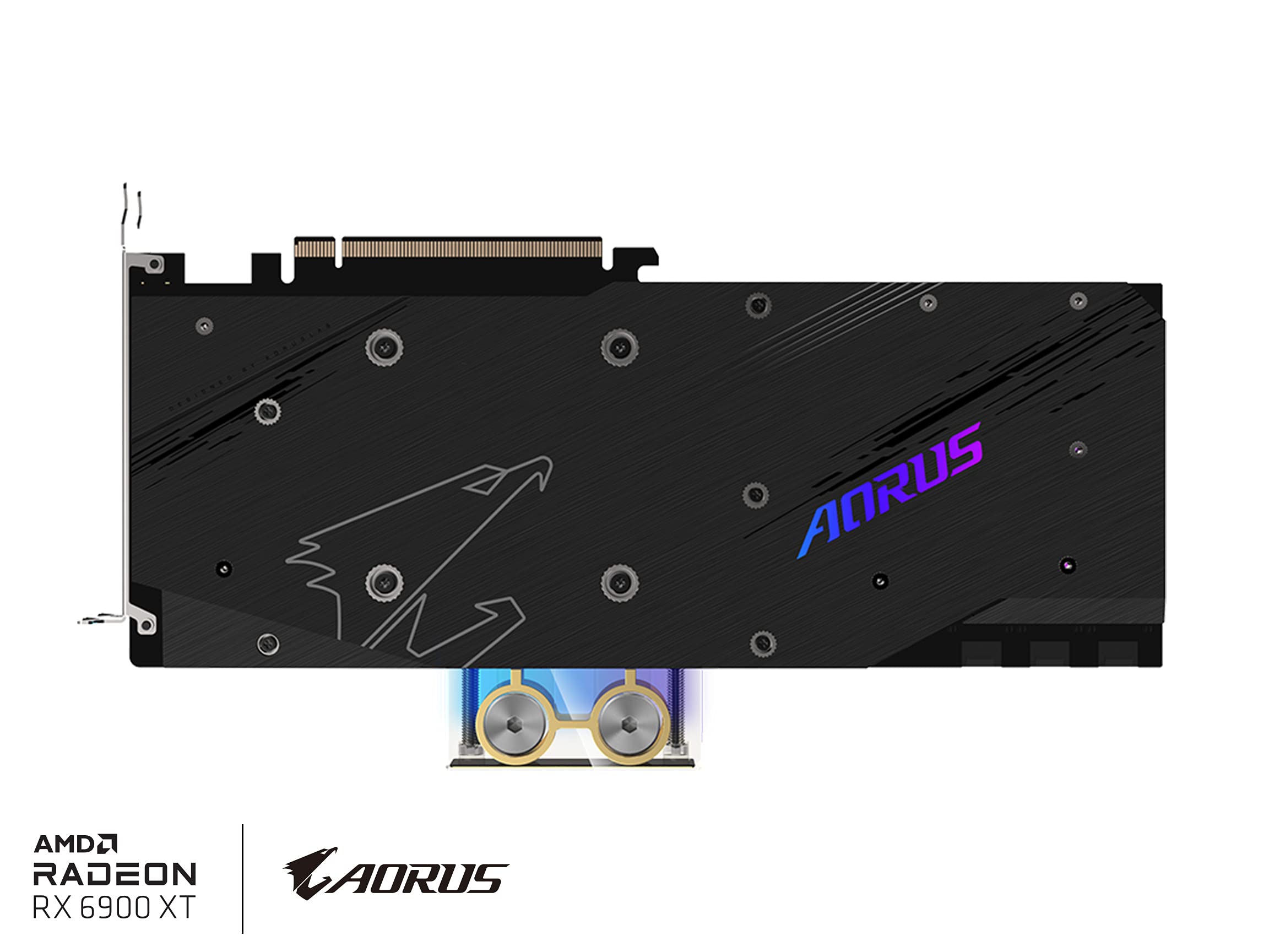 Gigabyte Tarjeta gráfica Aorus Radeon RX 6900 XT Xtreme Waterforce WB 16G, Sistema de refrigeración de Bloque de Agua WATERFORCE, 16 GB 256 bits GDDR6, GV-R69XTAORUSX WB-16GD Tarjeta de Video