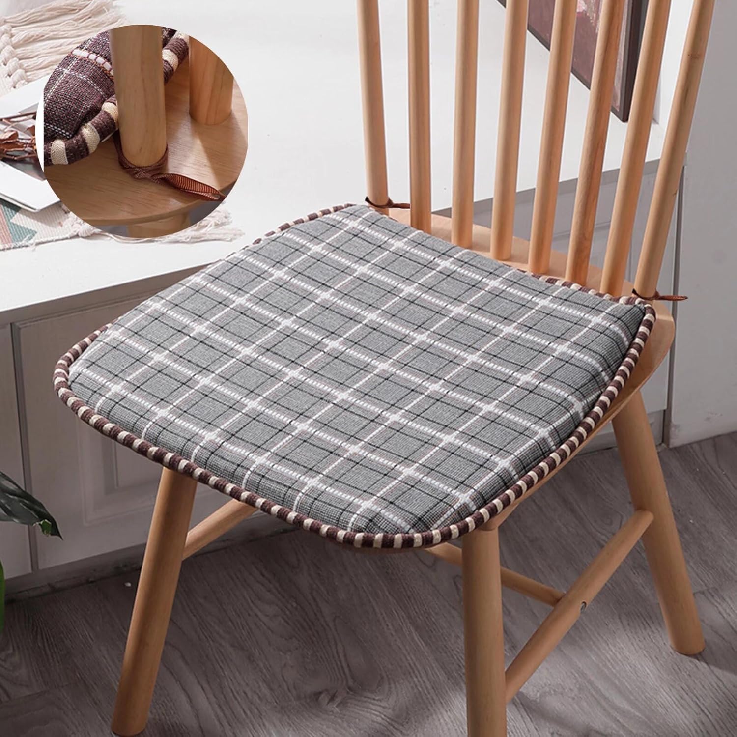 Coussins de chaise de salle à manger 45x45 cm finis les sièges durs et glissants lot de 6
