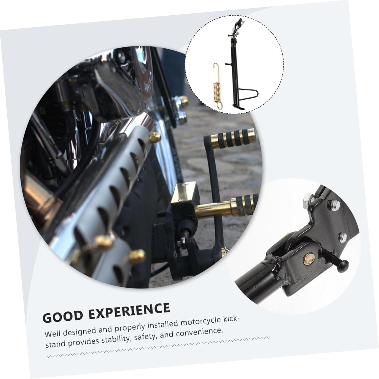 Metal Replacement Part Motorcycle Side Kickstand for Scooter Parking