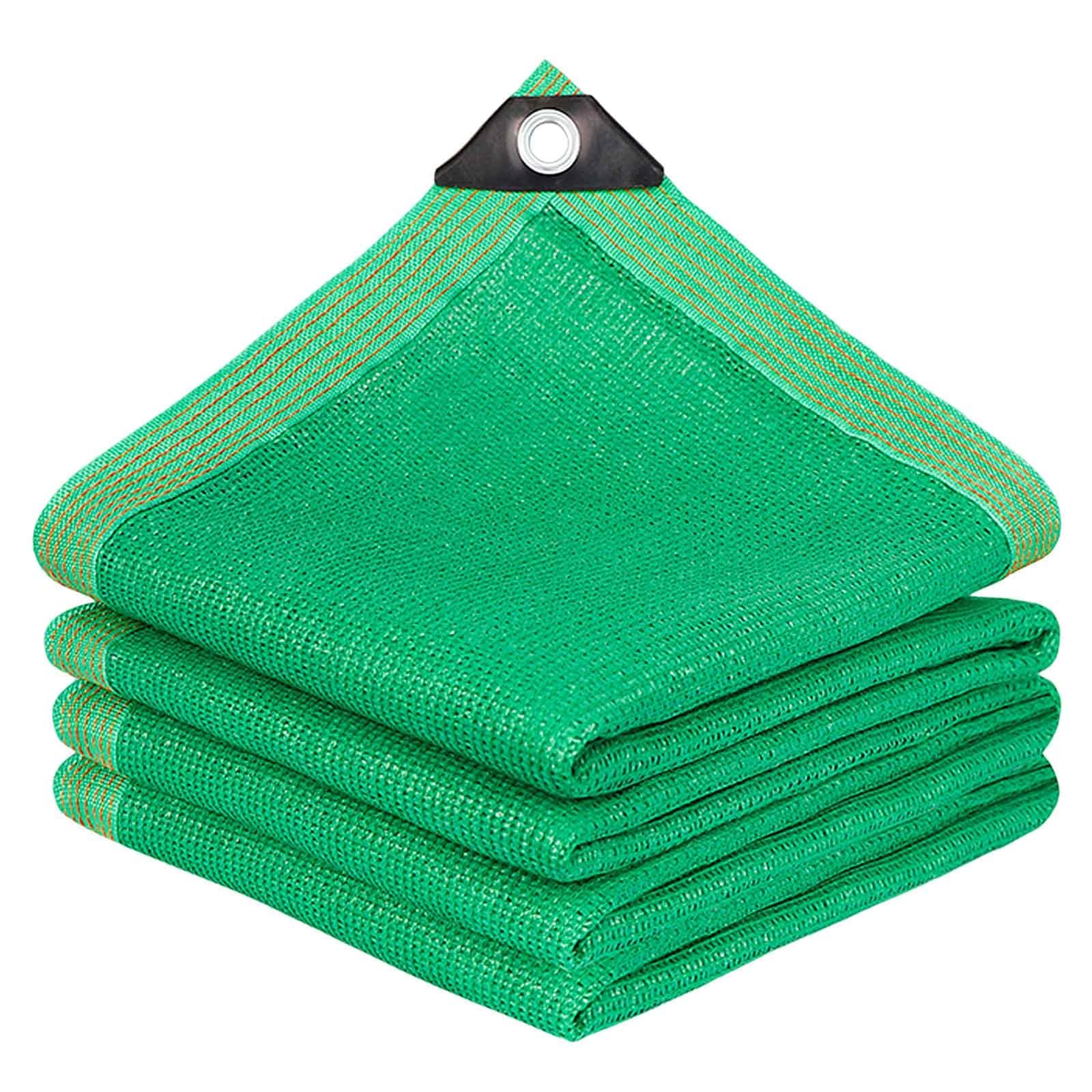 Voile d'ombrage verte 8x15m avec œillets pour grand jardin et piscine