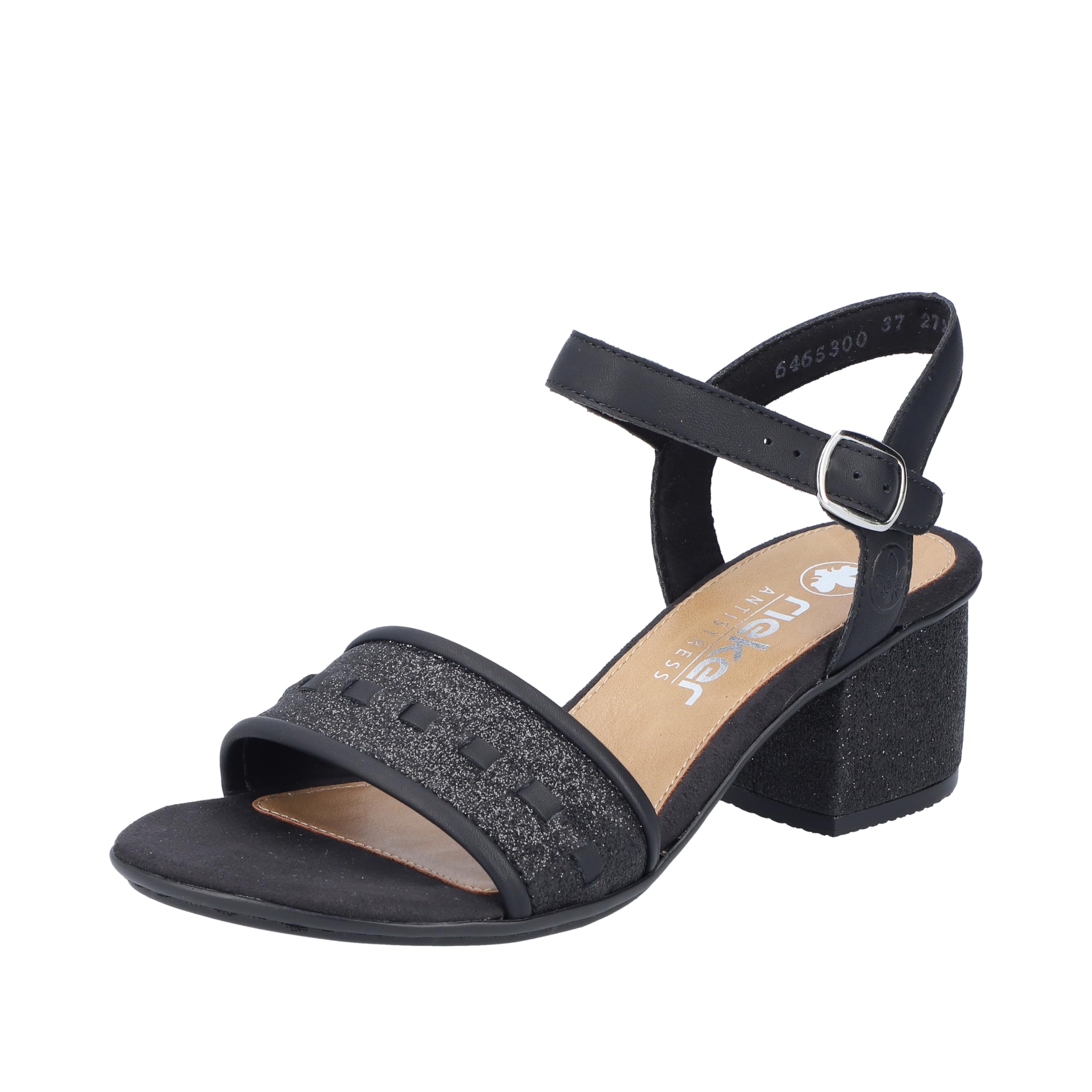Rieker Women's 64653 Sandals, black, 6 UK
