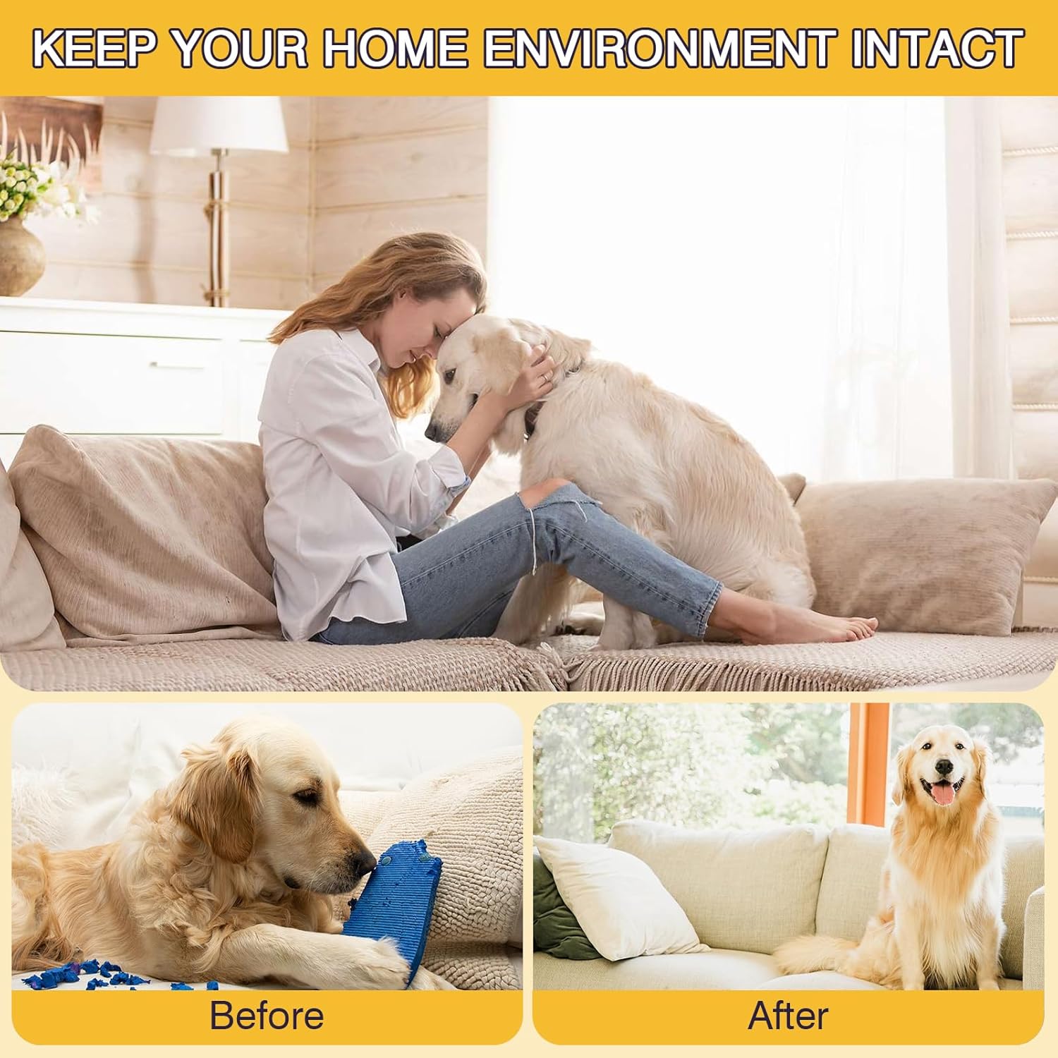 No Chew Spray for Dogs Bitter Apple Spray for Puppies Stop Dogs from Chewing Furniture Spray Anti Licking for Dog Yuck Bitter Spray Deterrent Formula for Puppies and Cats Alcohol Free Gentle on Skin - Image 8