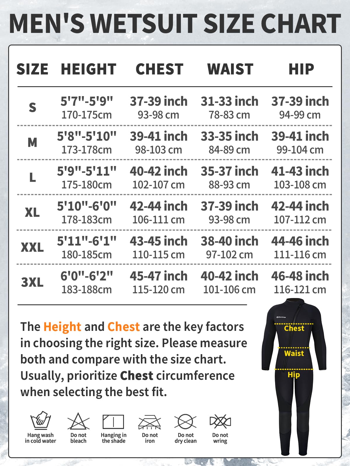 Owntop Męski Damski Wetsuit 3mm - Pełne Kombinezony Do Nurkowania Z Zamkiem Z Przodu, Termiczna Pełna Długość Skóry Do Nurkowania Z Rozciągliwego Neoprenu Dla Surfingu Snorkelingu