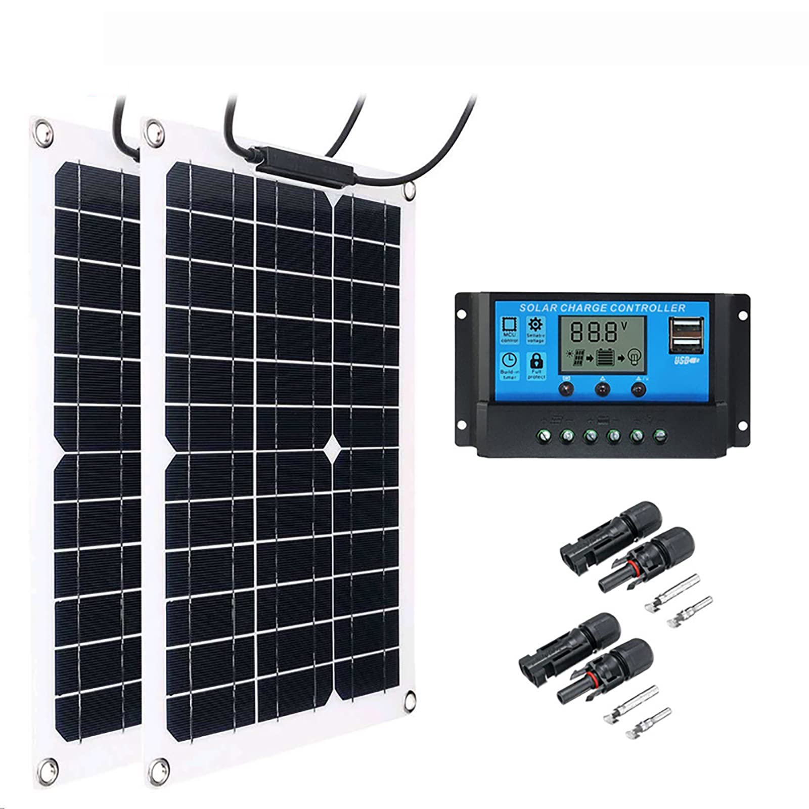 Buy Solar Panel, Flexible Monocrystalline Solar Panel with 10A/20A/30A