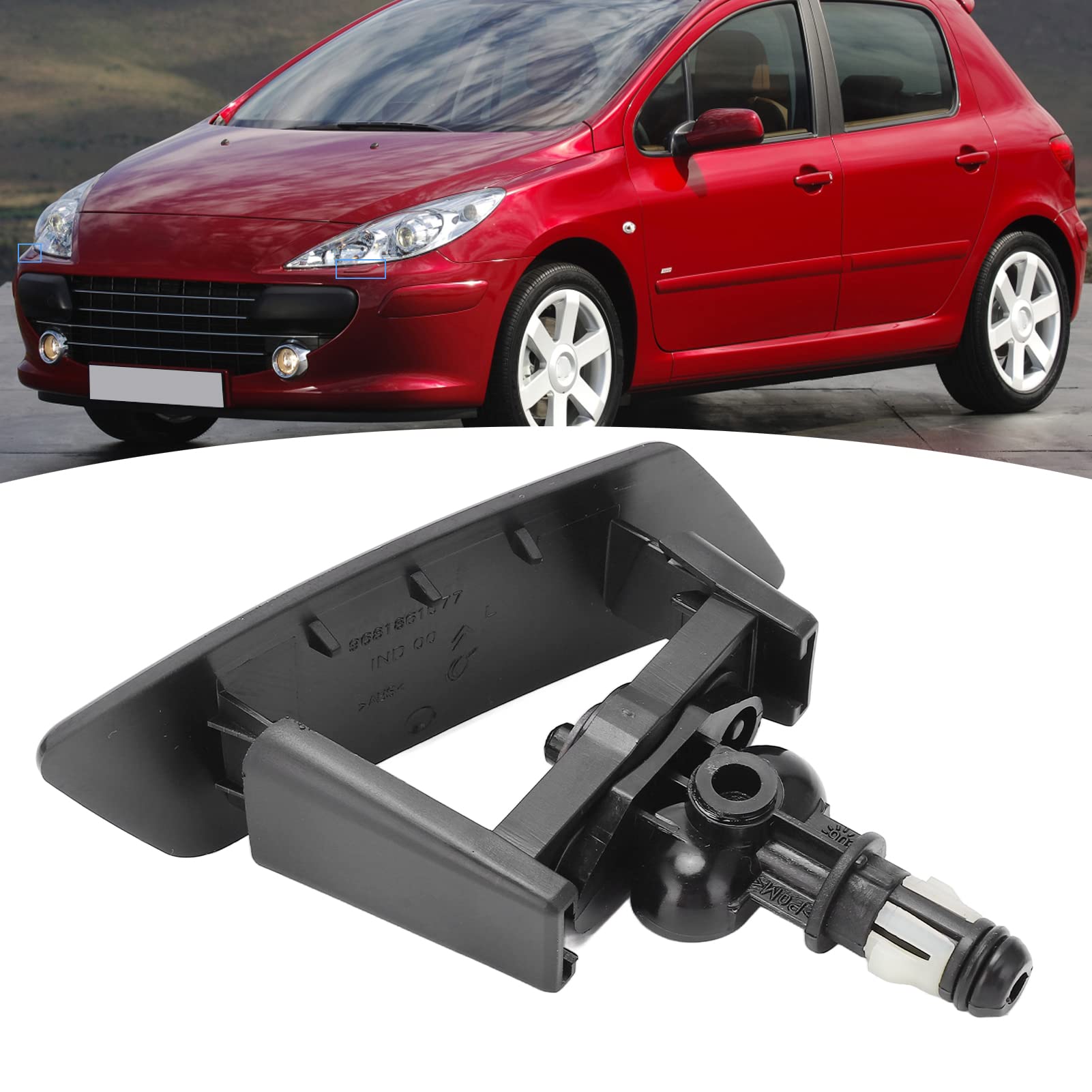 Boquilla De Pulverización Para Faros De Coche - Repuesto 6438F4, Compatible Con Peugeot 307 2004-2013 Y Otros Modelos