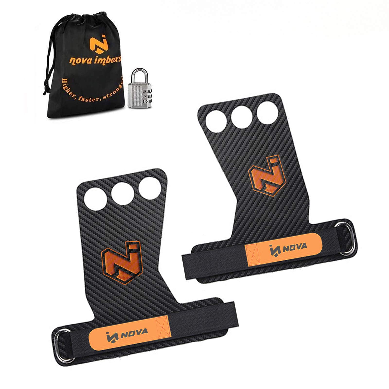 Calleras para Cross Training - Grips 3H Fibra de Carbono - Guantes para Cross Training Agarre y Protector de Mano - Unisex para Hombres y Mujeres en Deportes de Fitness Calistenia Halterofilia - Nova imboxs…