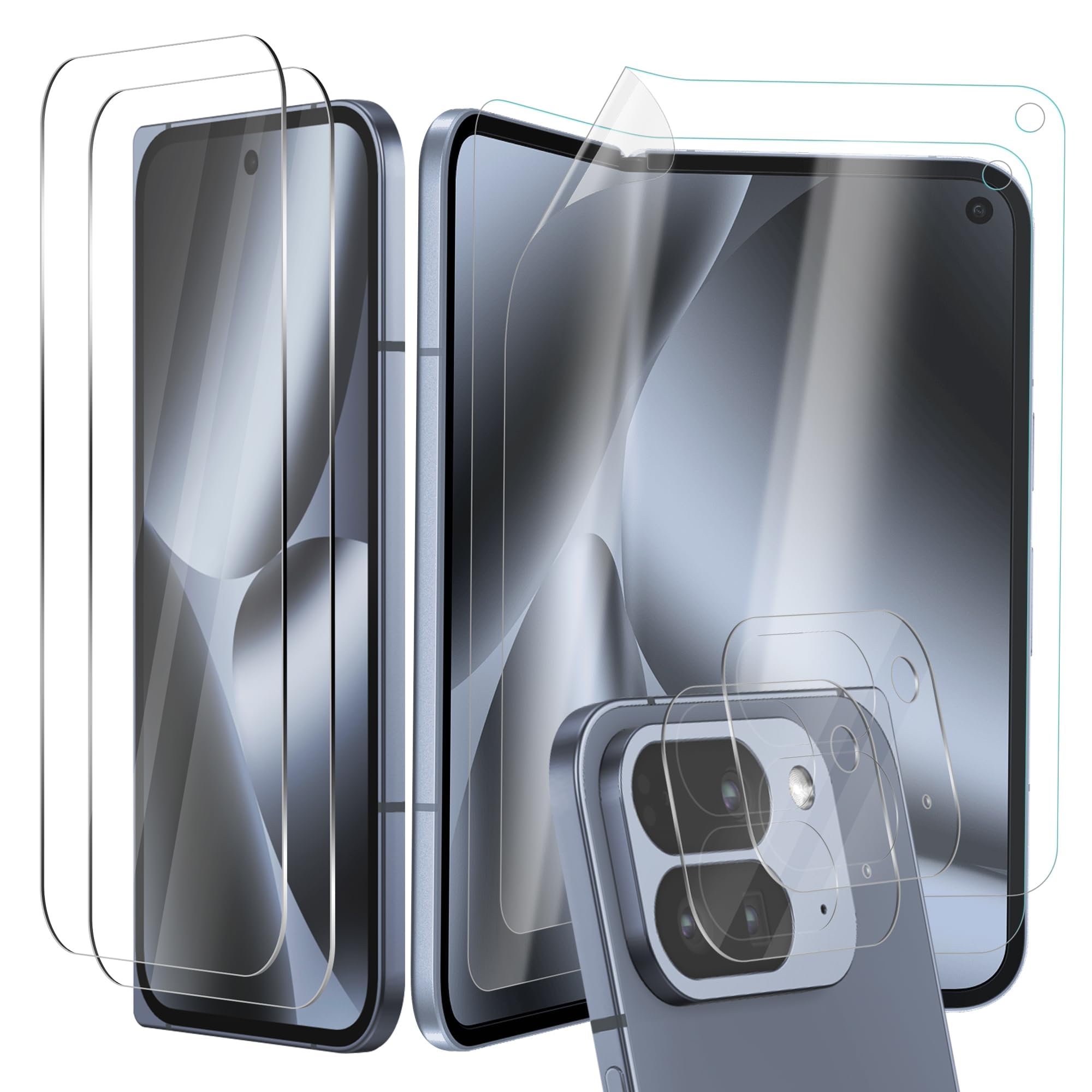 Newzerol 【2セット総計6枚】 For Google Pixel 10 Pro Fold保護フィルム(TPU製メイン画面/ガラス前画面)＋カメラガラスフィルム【全面保護・気泡消滅機能・高透過率・衝撃吸収・指紋防止・簡単貼付・自動吸着】