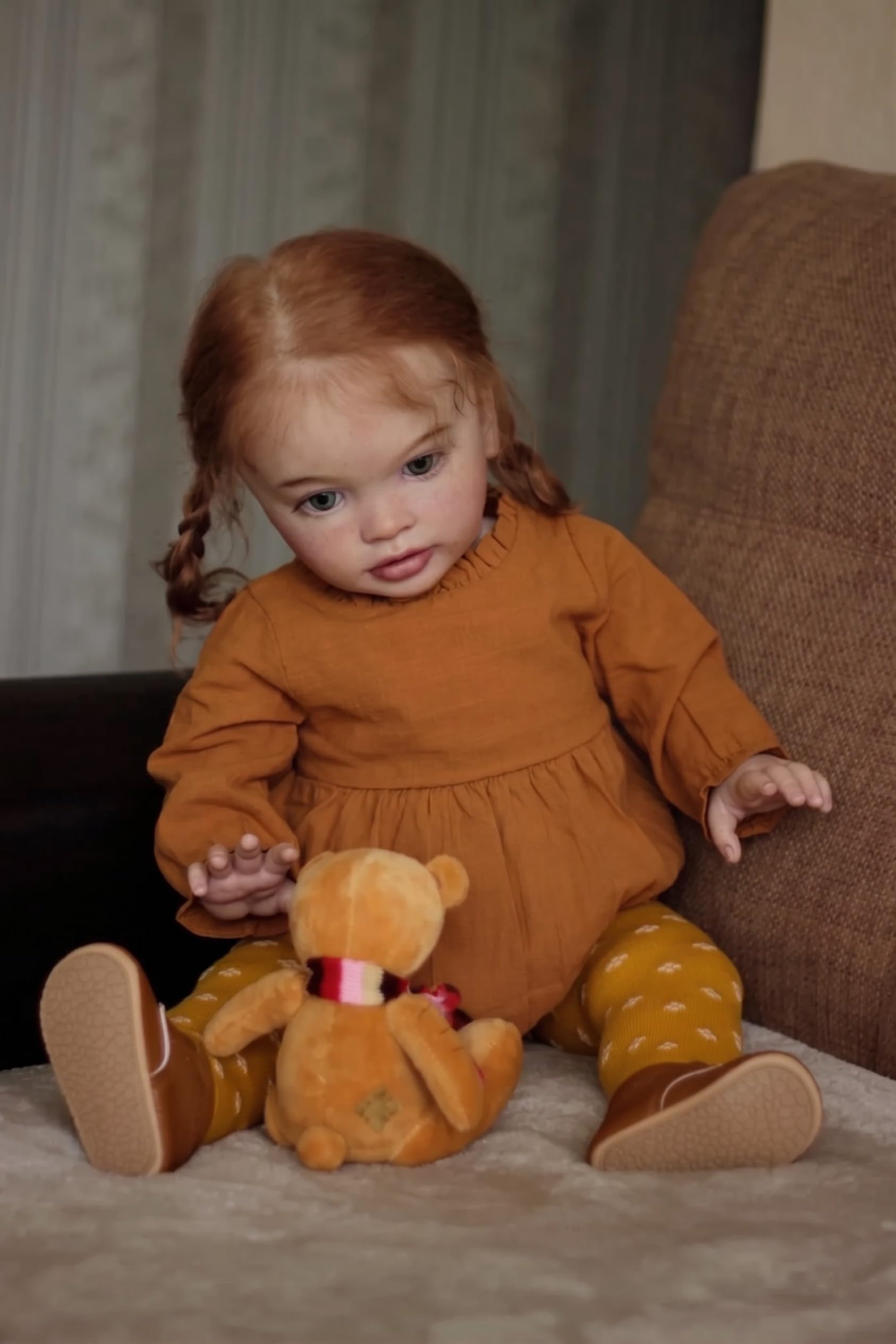 66cm Da Abbracciare Corpo in Stoffa Bambola Bambina Reborn
