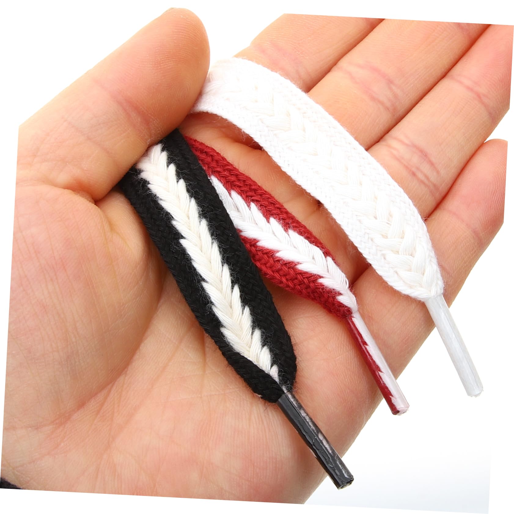 SOIMISS 15pares Flat Shoelace Cordones De Zapatillas Reemplazo De Cintas Anchas Para Calzado Estilo Casual Color