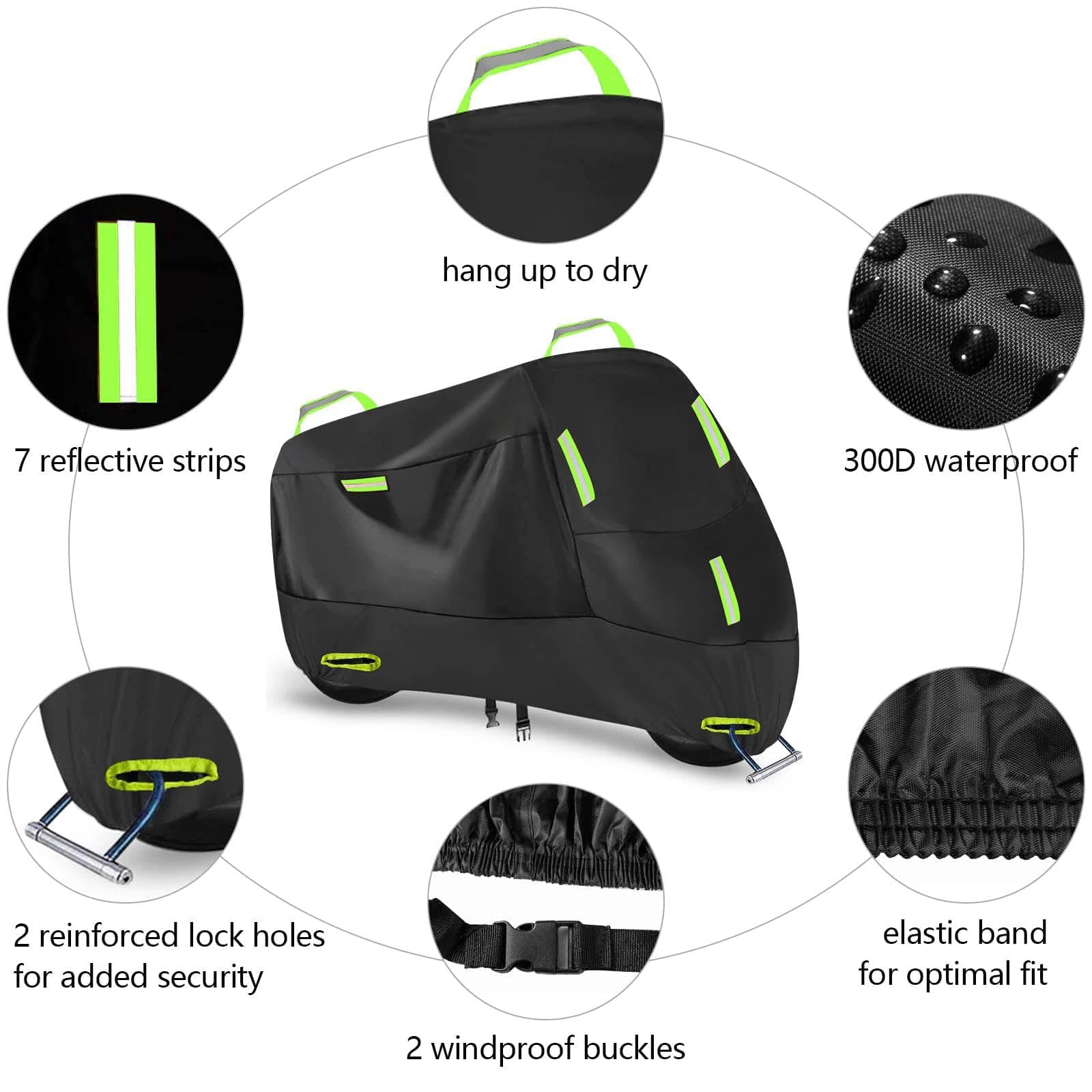 Teli Moto per Yamaha AEROSPORTS X, Telo Coprimoto Esterno Impermeabile, Copertura Motociclo Copri Traspirante Antipolvere Protezione Solare Accessori