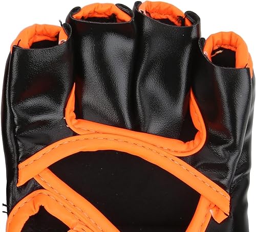 Miniatura 4 de Guantes de MMA, guantes profesionales de MMA sin dedos, de piel sintética, saco de boxeo Sanda, guantes de boxeo para saco de boxeo Sparring Muay