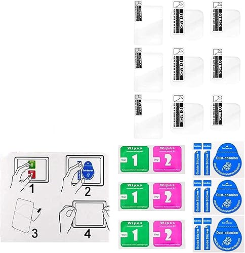 Miniatura 7 de [9 piezas] Protector de pantalla para GoPro Hero 12 11 10 9 negro, 9 piezas de vidrio templado protector de pantalla Len