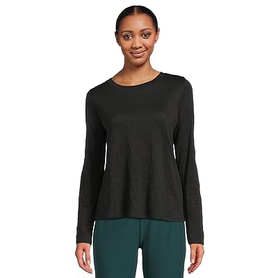 Eileen Fisher Crew Neck Long Sleeve T Shirts Women