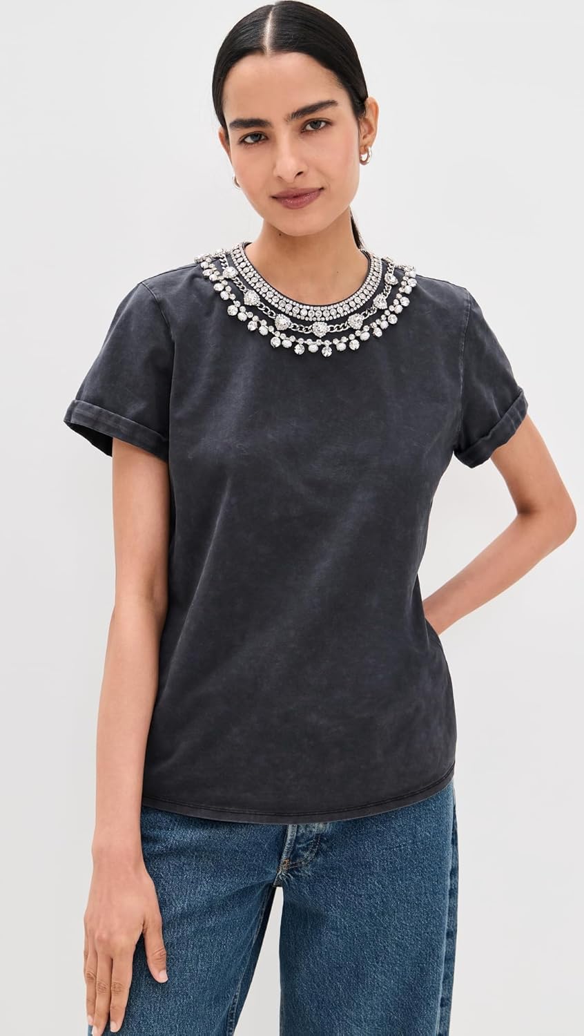 Cinq à Sept Women's Necklace Washed Bree Tee - Image 2