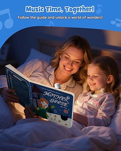 Miniatura 4 de TEKFUN Juego de libros de pluma parlante, juguetes de rimas infantiles para niños pequeños, juguetes interactivos de aprendizaje, libros de sonido