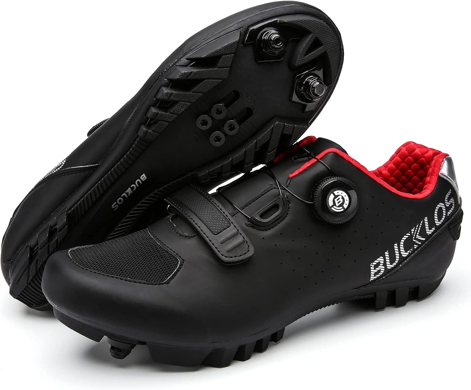 BUCKLOS Mountain Bike Shoes Men Women MTB Cycling Shoes Indoor Spin