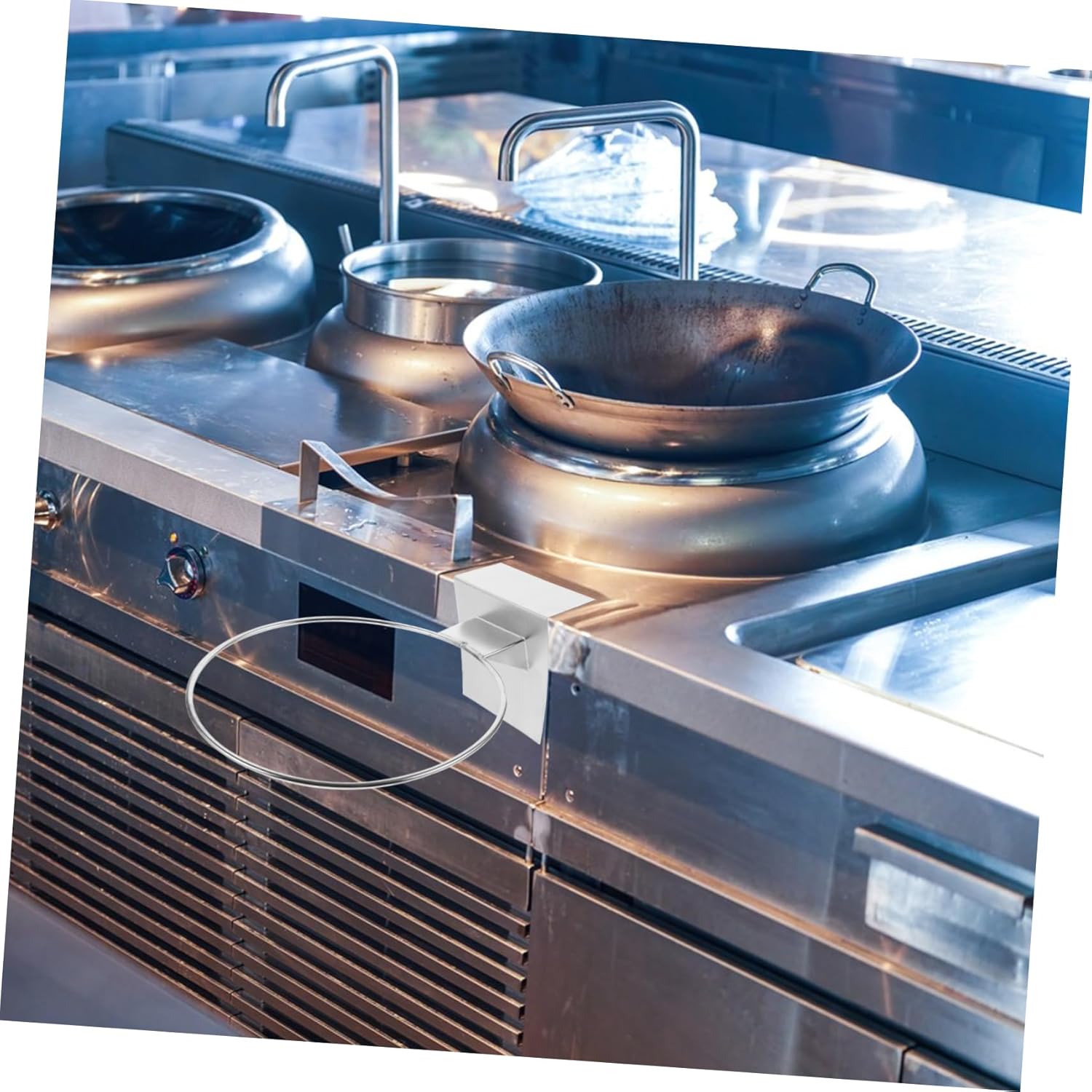 Cabilock Commercial Kitchen Colander Holder Strainer for Kitchen Food Drainer Wall-mounted Basketball Stand Sports Ball Rack Organizer