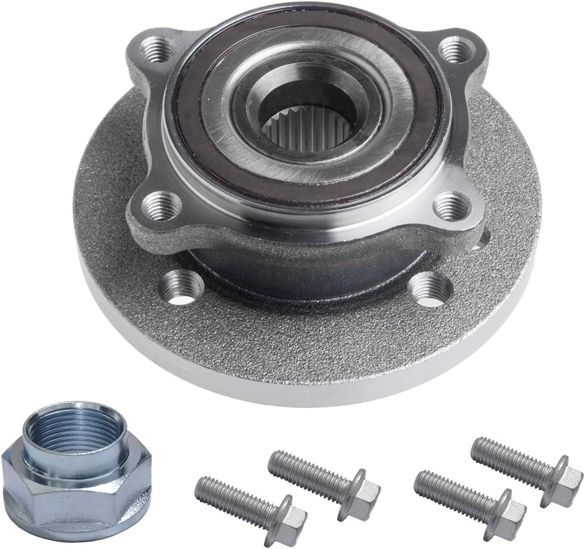 TUCAREST 513226 Front Wheel Bearing and Hub Assembly Compatible With 2002 2003 2004 2005 2006 Mini Cooper w/Bolts