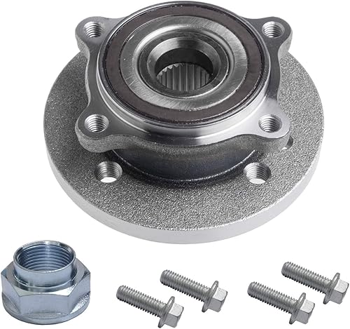 Miniatura 2 de TUCAREST 513226 x 2 rodamiento de rueda delantera y conjunto de cubo con pernos compatible con Mini Cooper 2002 2003 2004 2005 2006