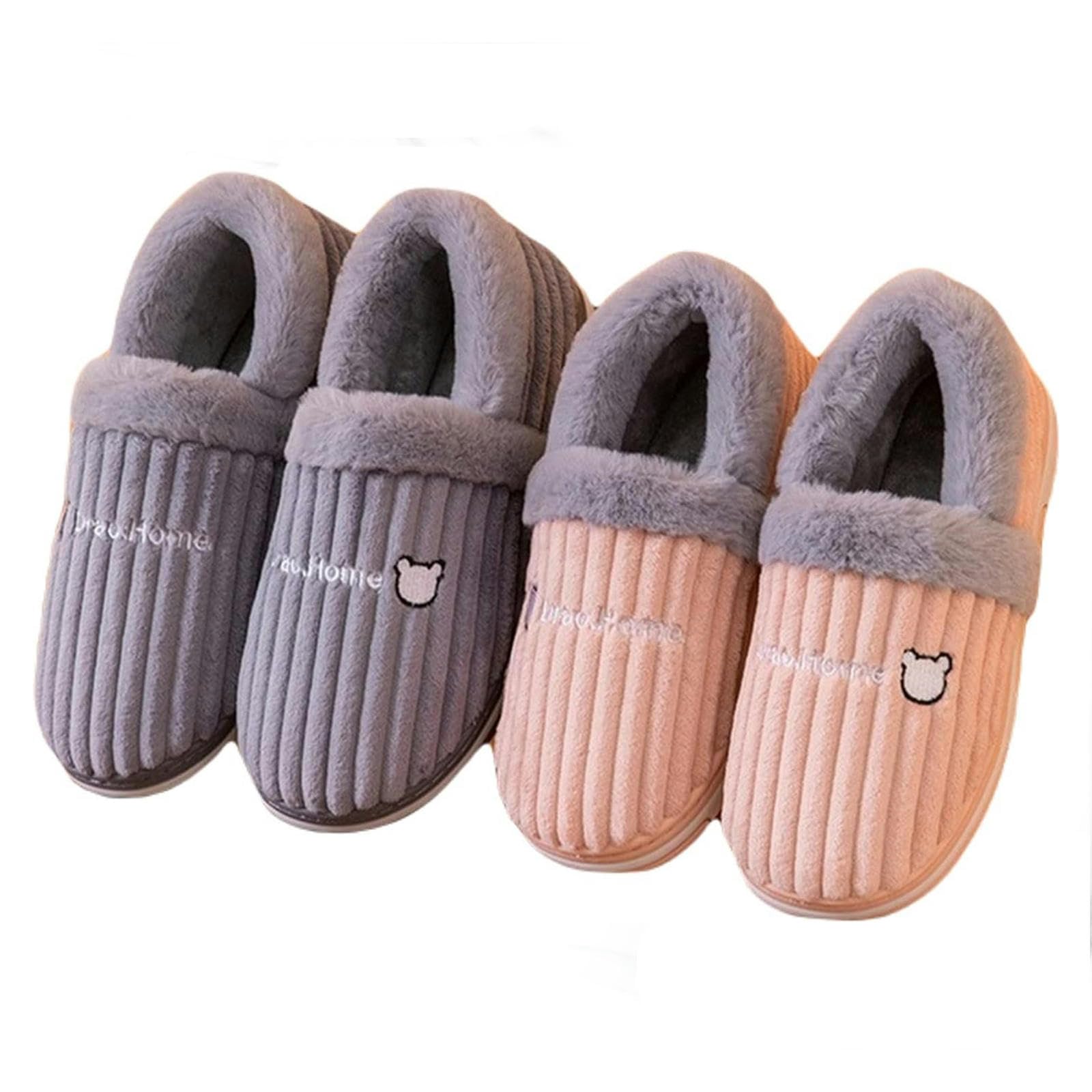 Ciabatte Donna Invernali Inverno Unisex House Esterno Interno A Coppia di Appartamenti Casual Casual-green-38-39