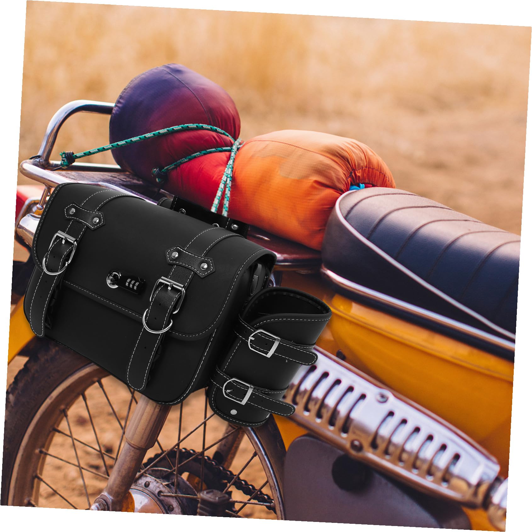 Wodoodpornych Sakw Bocznych Motocykl Worek Narzędziowy i Bagażowy z Wytrzymałej Skóry Uniwersalne Sakwy Boczne Do Przechowywania Akcesoriów Motocykl Rower i Skuter Elektryczny