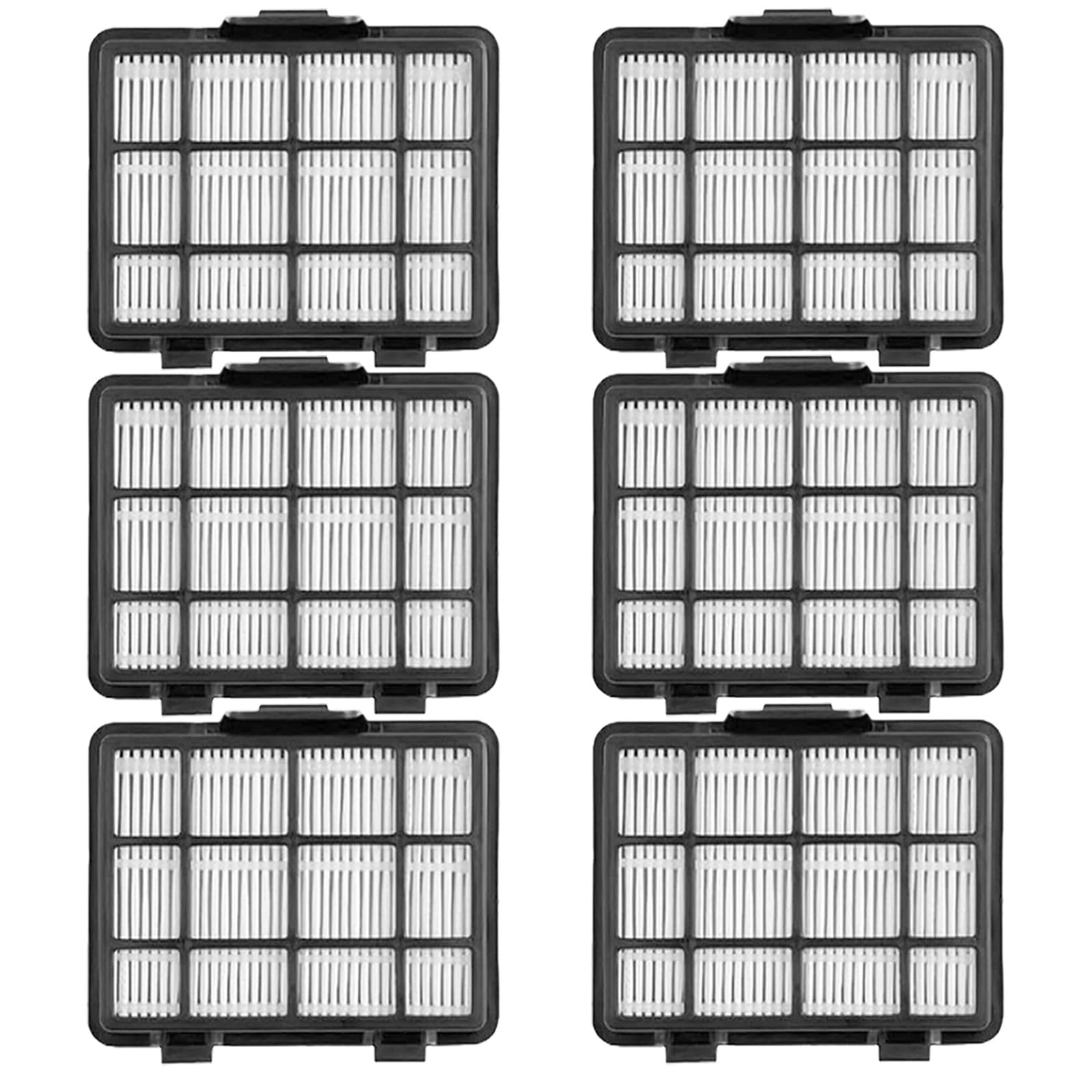 6 Pack HEPA Filters Replacement Set Compatible with Eureka NEN180 NEN186BL Bagless Canister Vacuum Cleaner
