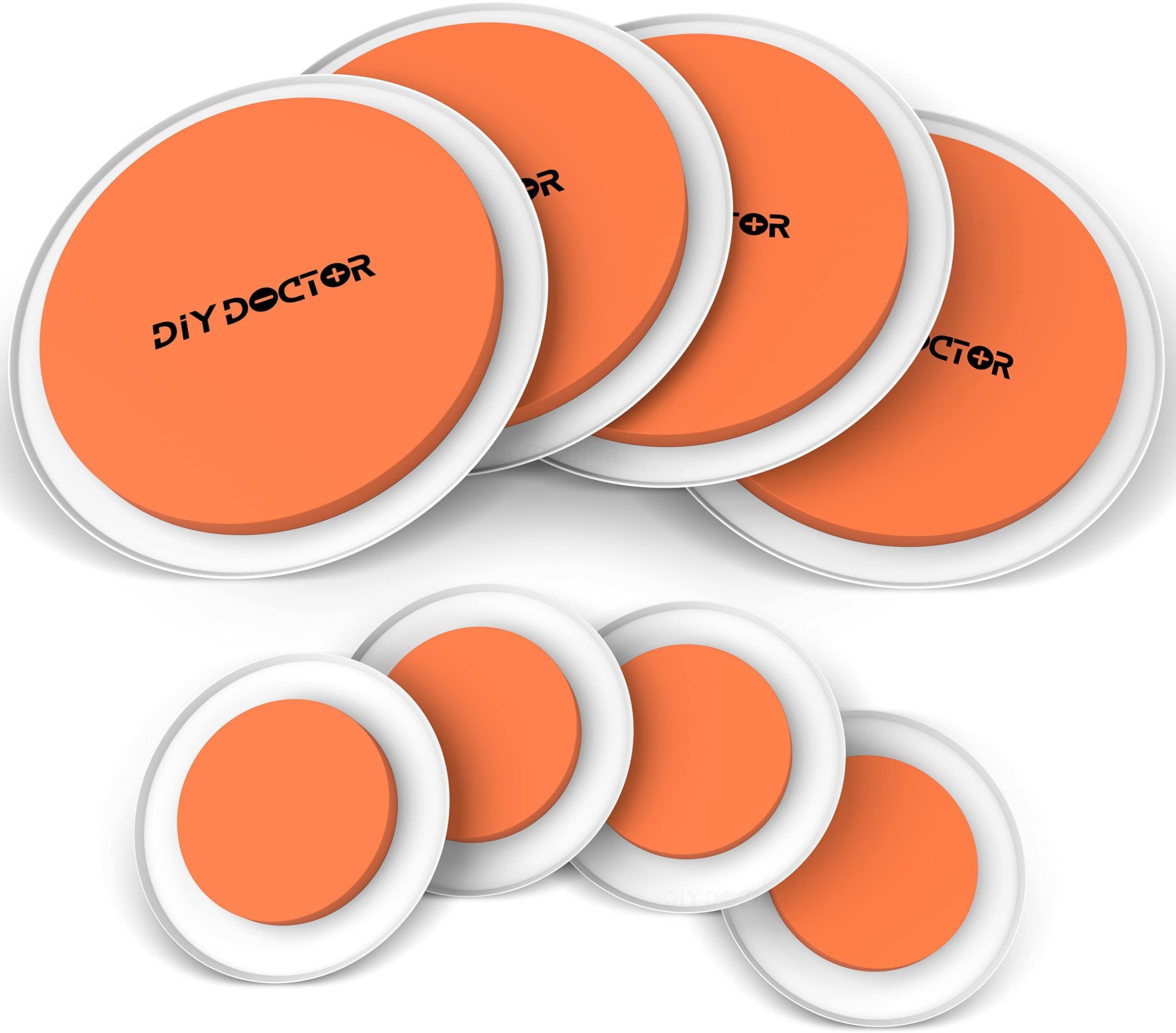 DIY Doctor - The Original Deluxe Super Sliders Value Pack – 8 Furniture Gliders – Furniture Gliders – Heavy Furniture Sliders – Moving Furniture – Sliders for Wooden Floors
