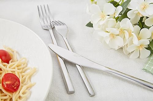 Miniatura 6 de Annova Juego de 6 cubiertos forjados de acero inoxidable 188 de alta calidad, 6 tenedores para ensalada (6 piezas)