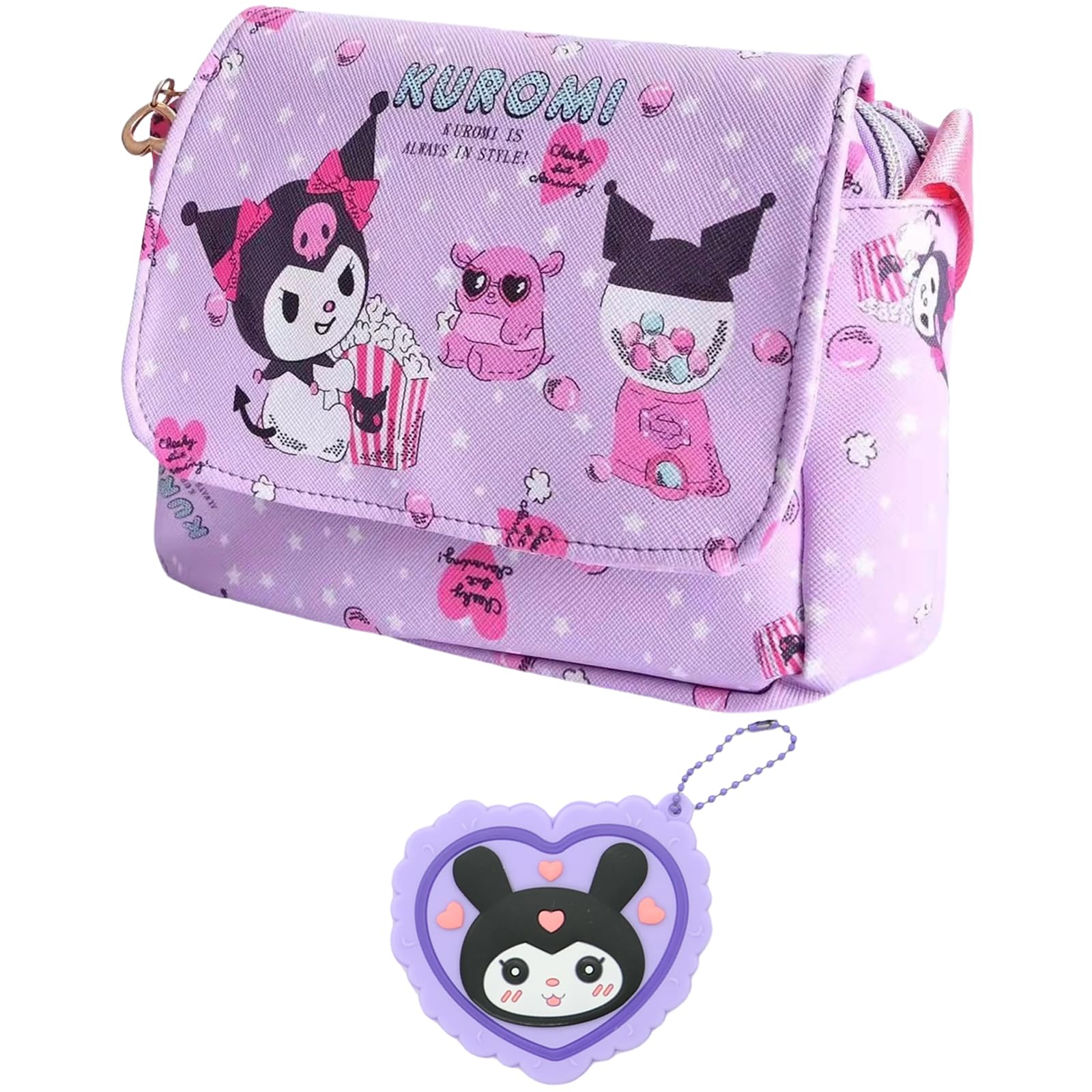 HolymidCrossbody Bag with Shoulder Strap&Mirror, Handbag Wallet Purse Coin Pouch