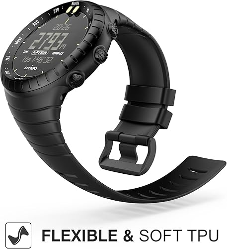 Miniatura 2 de Suunto Core Watch Band, Moko Classic Sustitución suave Muñequera con cierre de metal y negro hebilla para Suunto Core  Reloj Inteligente, Fits